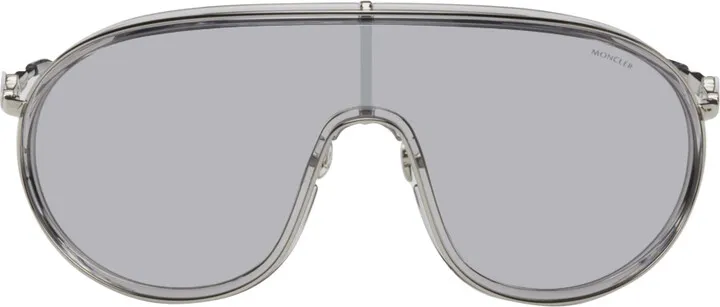 Moncler Silver Vangarde Sunglasses