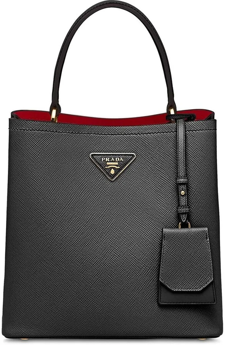 Double Saffiano leather tote