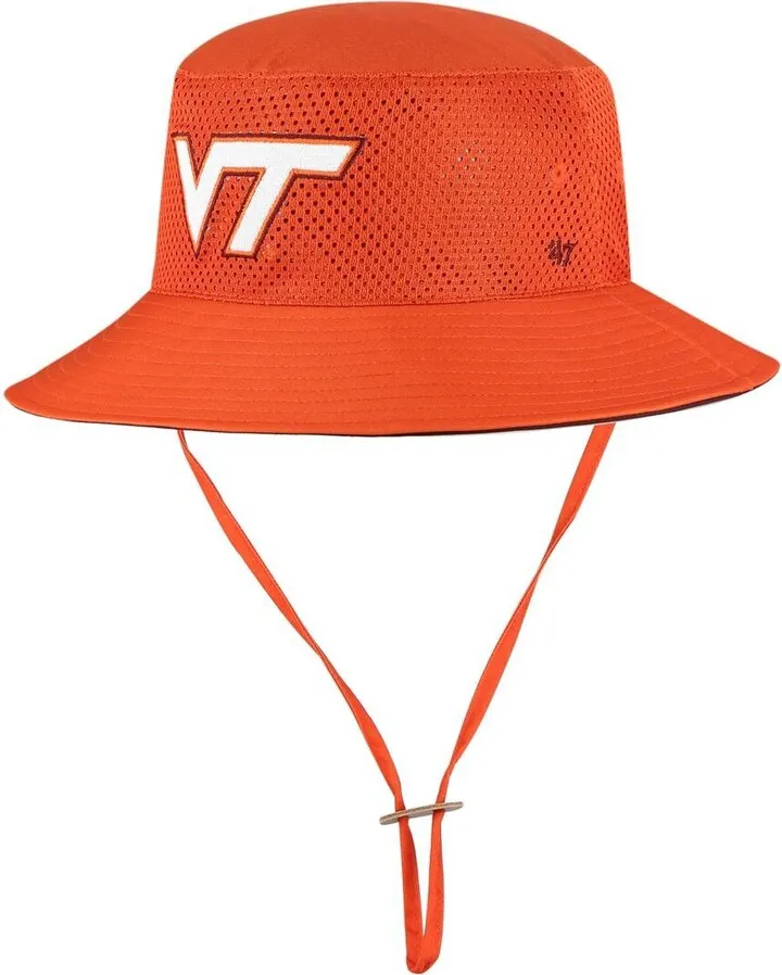 Men's '47 Brand Orange Virginia Tech Hokies Panama Pail Bucket Hat