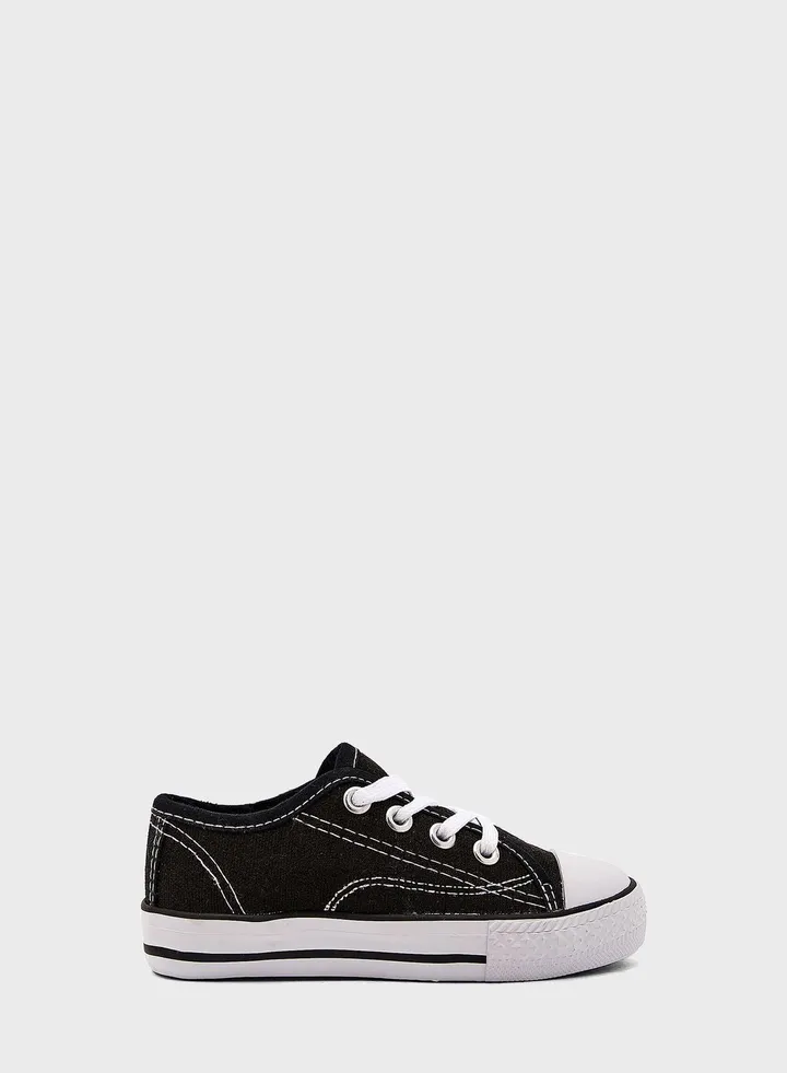 Back To School Low Cut Canvas Lace