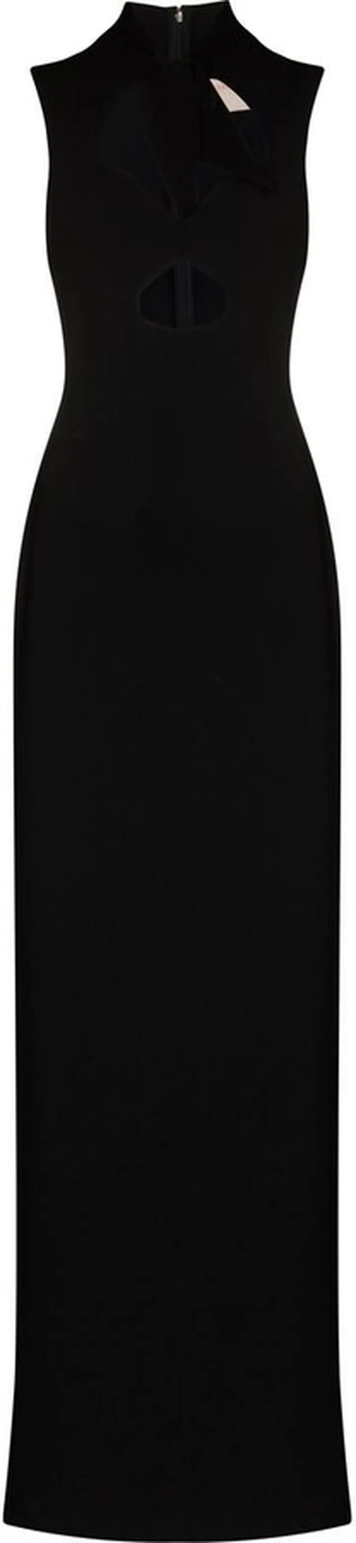 Kamaria bow-tie cut-out sleeveless gown