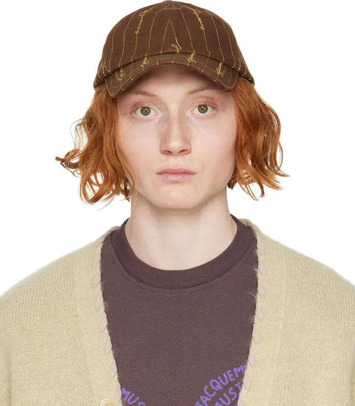 Jacquemus Brown Le Raphia 'La Casquette Jacquemus' Cap