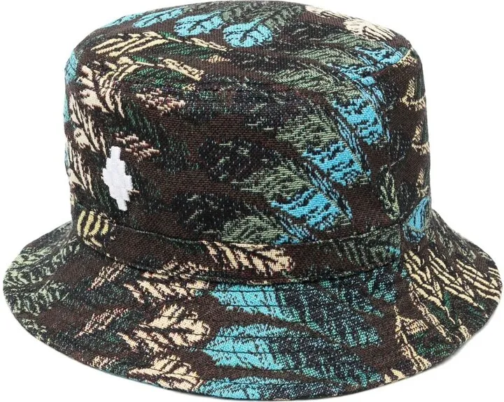 Feather-Motif Bucket Hat