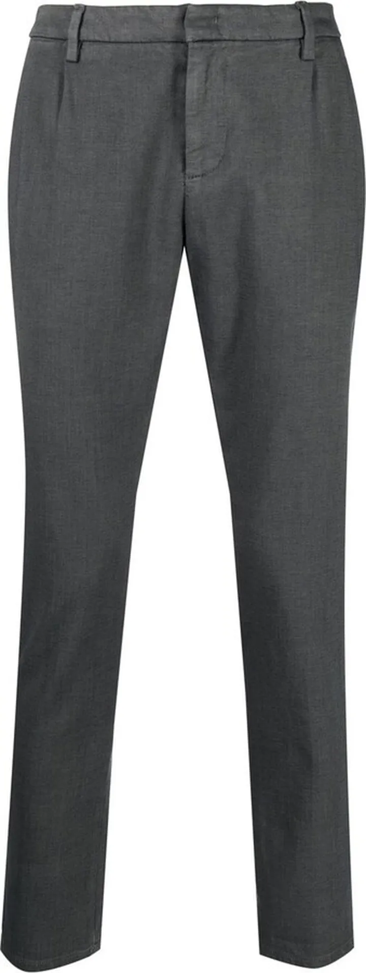 Mid-Rise Straight-Leg Trousers