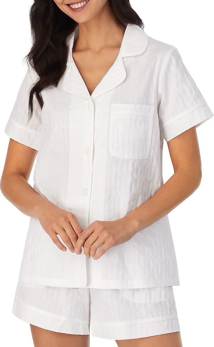 Short-Sleeve Cotton Pajama Set