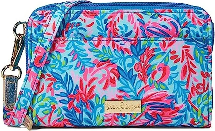 Lilly Pulitzer Marsten Crossbody (Surf Blue Flim Flam) Cross Body Handbags