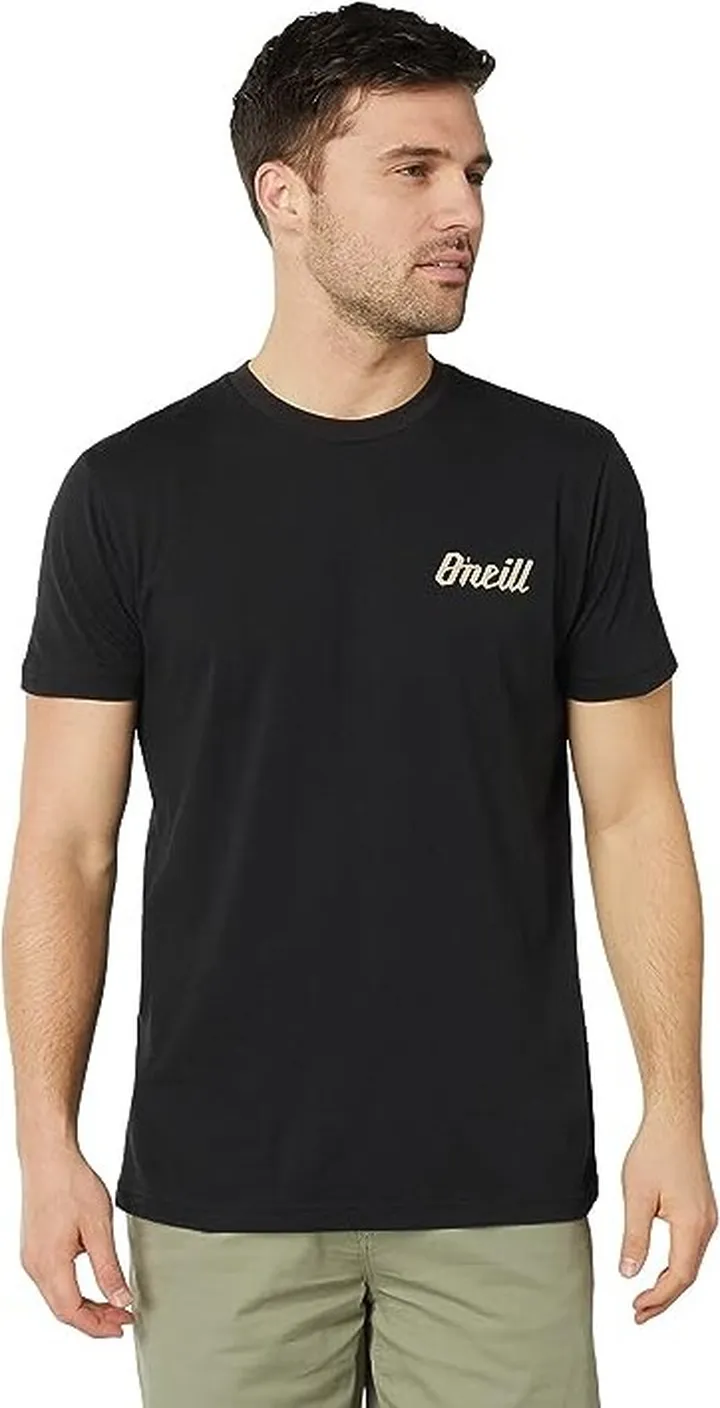 O'Neill Burnout Short Sleeve Tee (Black) Men's T Shirt
