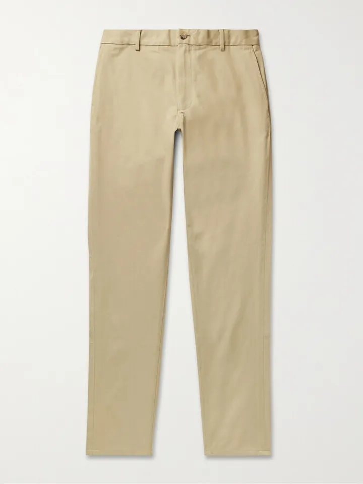 Slim-Fit Cotton-Twill Chinos