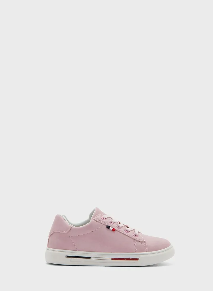 Kids Lace Up Low Top Sneakers