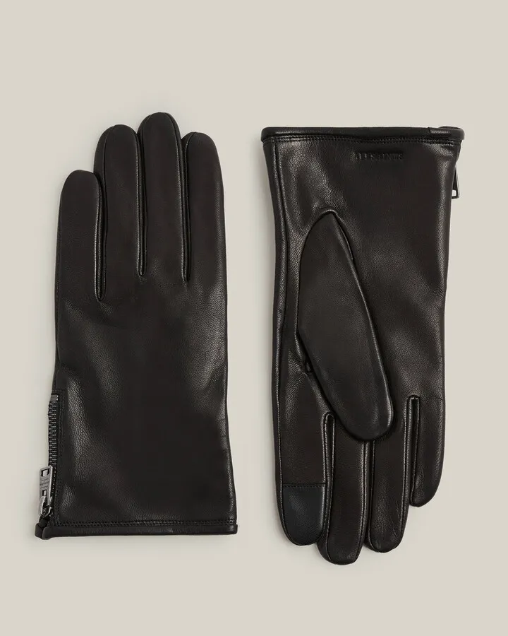 Dylan Leather Gloves - Black