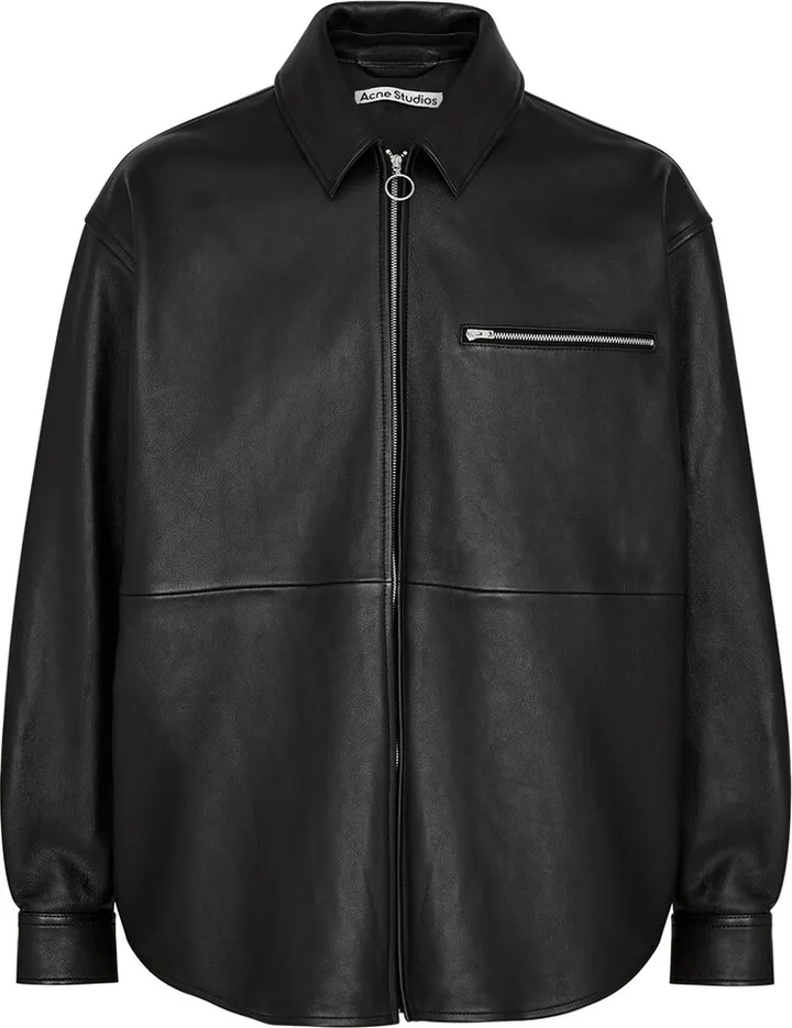 Acne Studios Letito Leather Overshirt