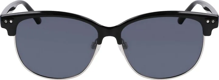 55mm Half Rim Polarized Sunglasses