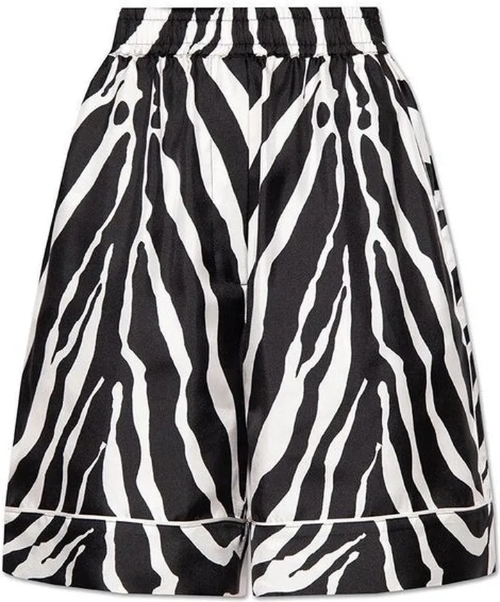 Dolce & Gabbana Animal Motif High-Waist Shorts