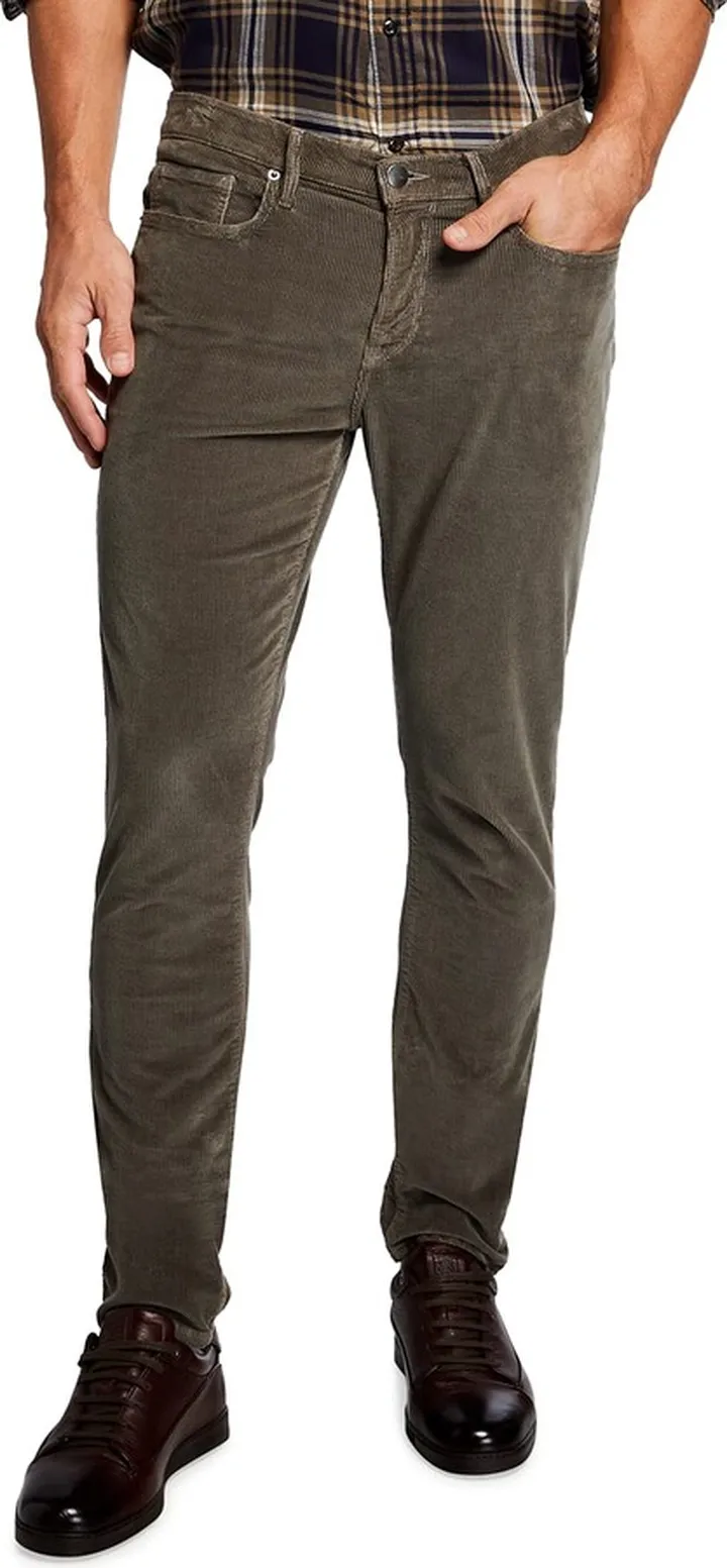 Men's L'Homme Slim Stretch-Corduroy Pants