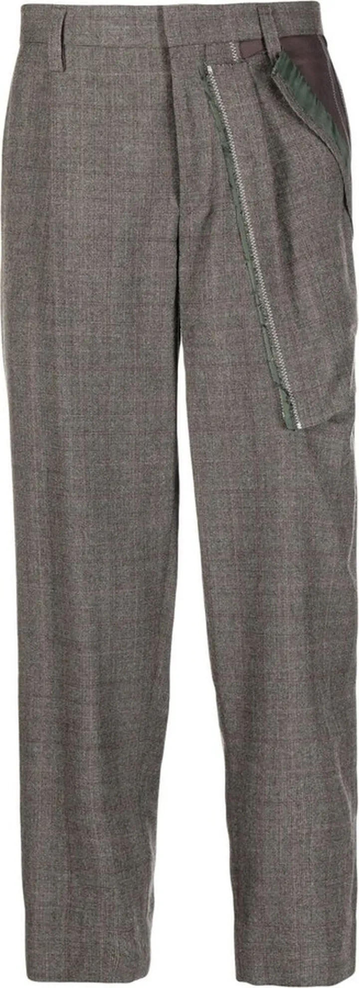 Cropped Pleated Trousers