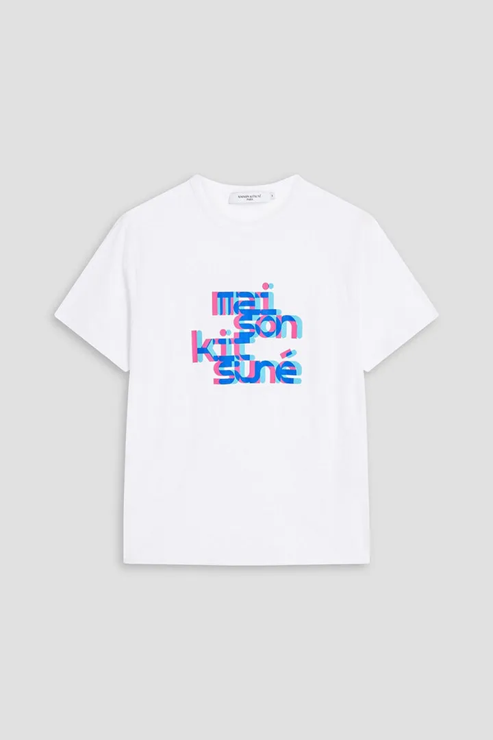 Printed cotton-jersey T-shirt