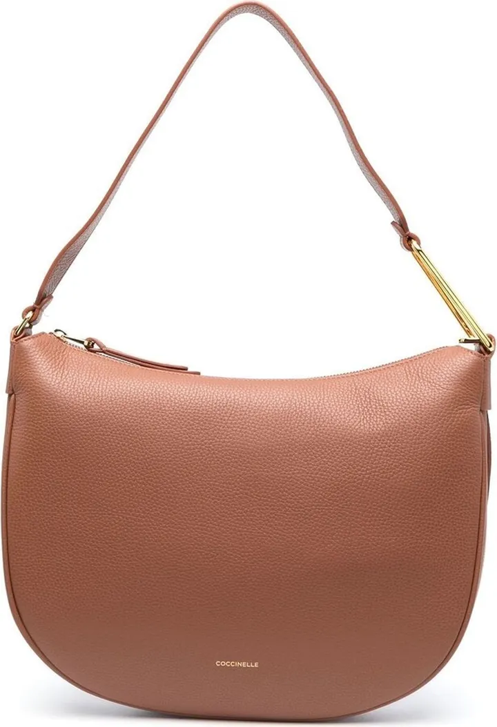 Logo-Detail Leather Shoulder Bag