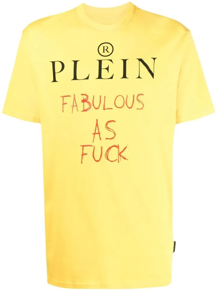 slogan print T-shirt