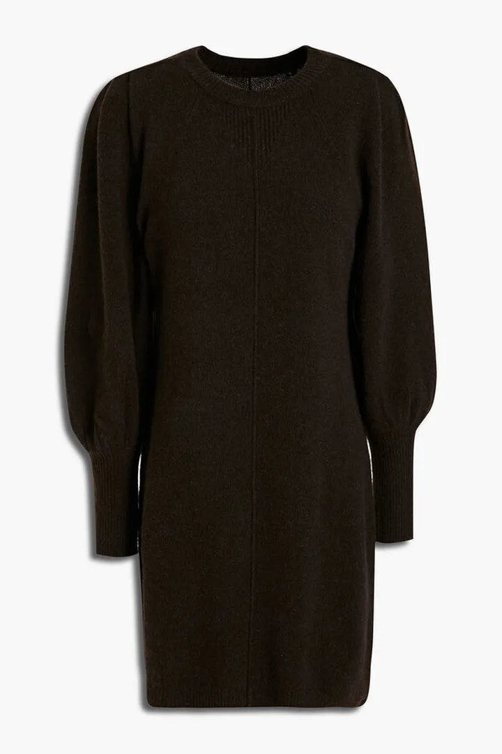 Nancy wool and yak-blend mini dress