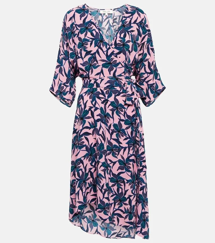Floral printed midi dress