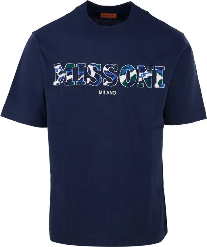 Missoni Logo Embroidered Crewneck T-Shirt
