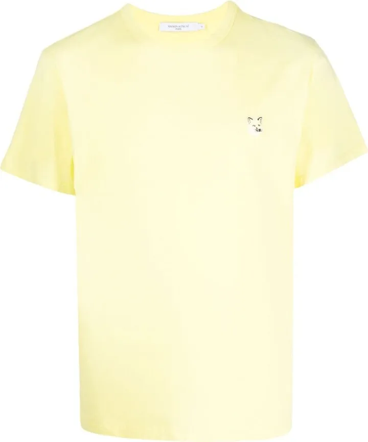 fox-patch cotton T-shirt