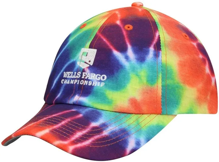 Men's Red Imperial Wells Fargo Championship Tie-Dye Hullabaloo Adjustable Hat