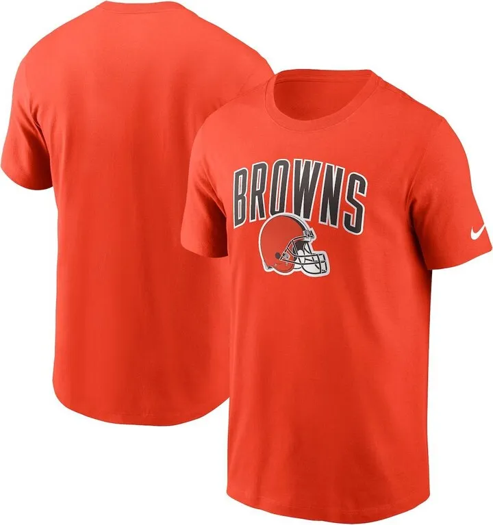 Men's Nike Orange Cleveland Browns Team Athletic T-shirt