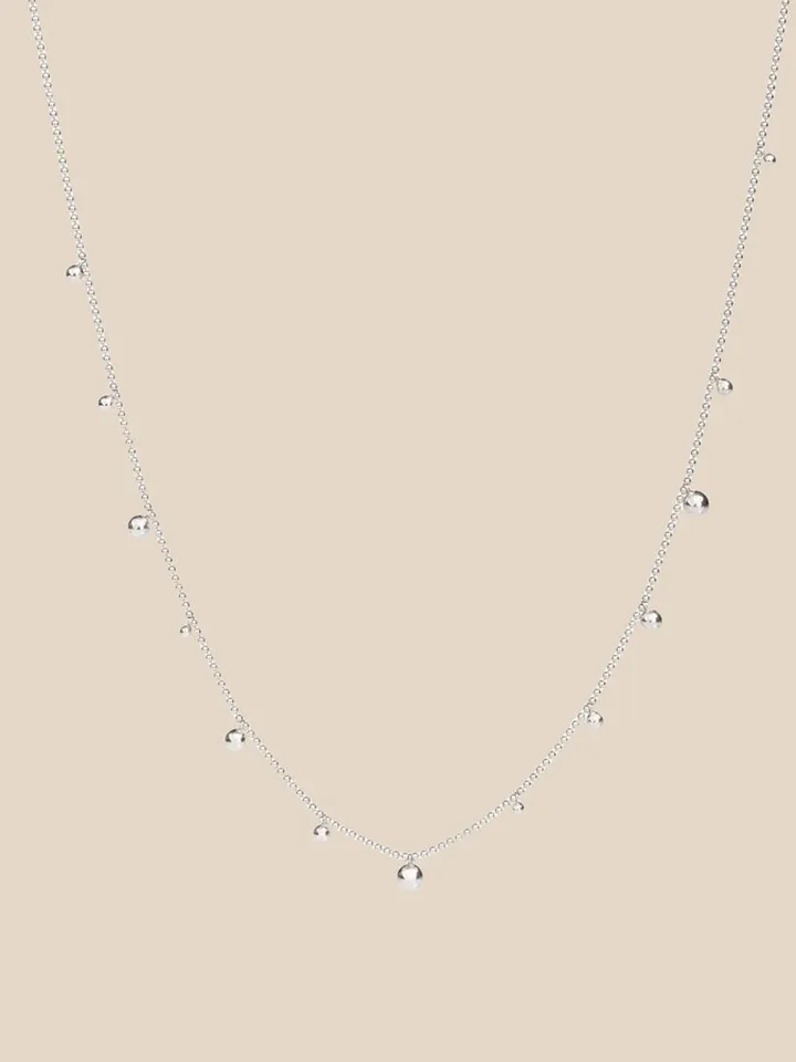 Dodo Bollicine necklace in silver with spheres