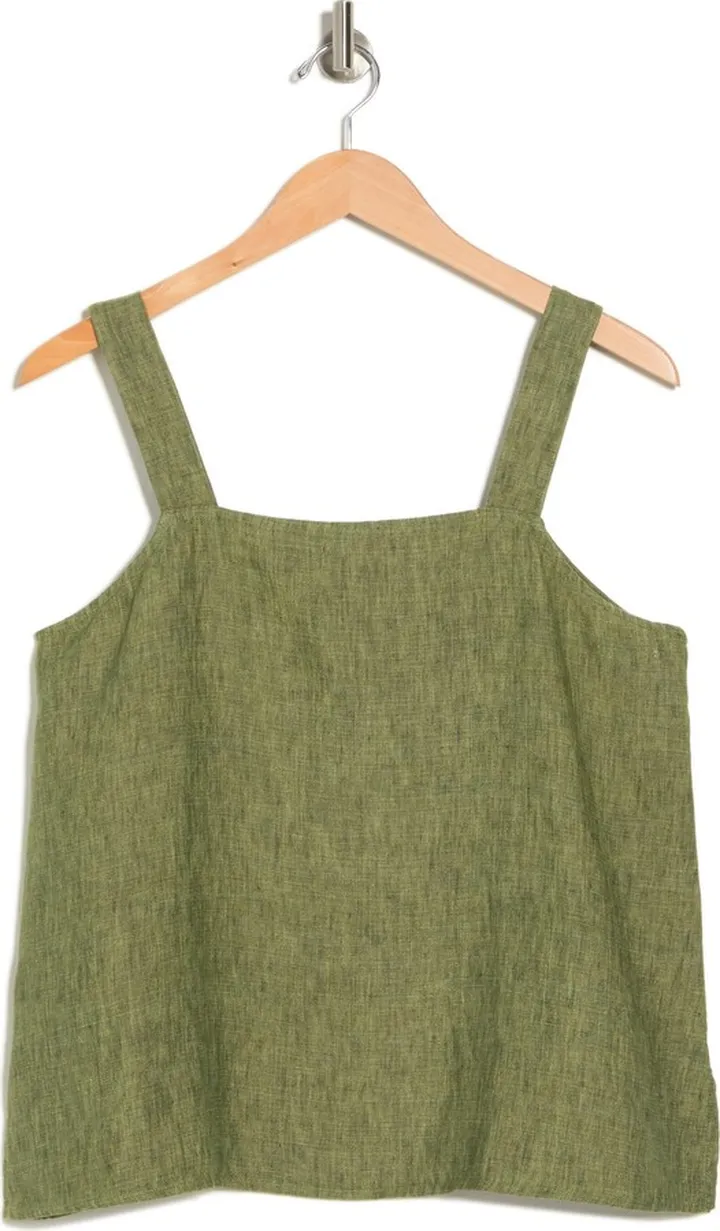 Square Neck Organic Linen Camisole