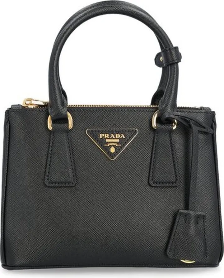 Prada Logo-Plaque Tote Bag