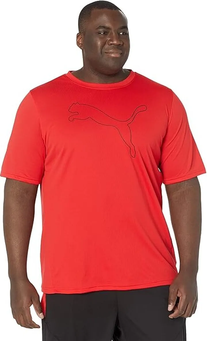 PUMA Big Tall Performance Cat Tee (High-Risk Red) Men's Clothing