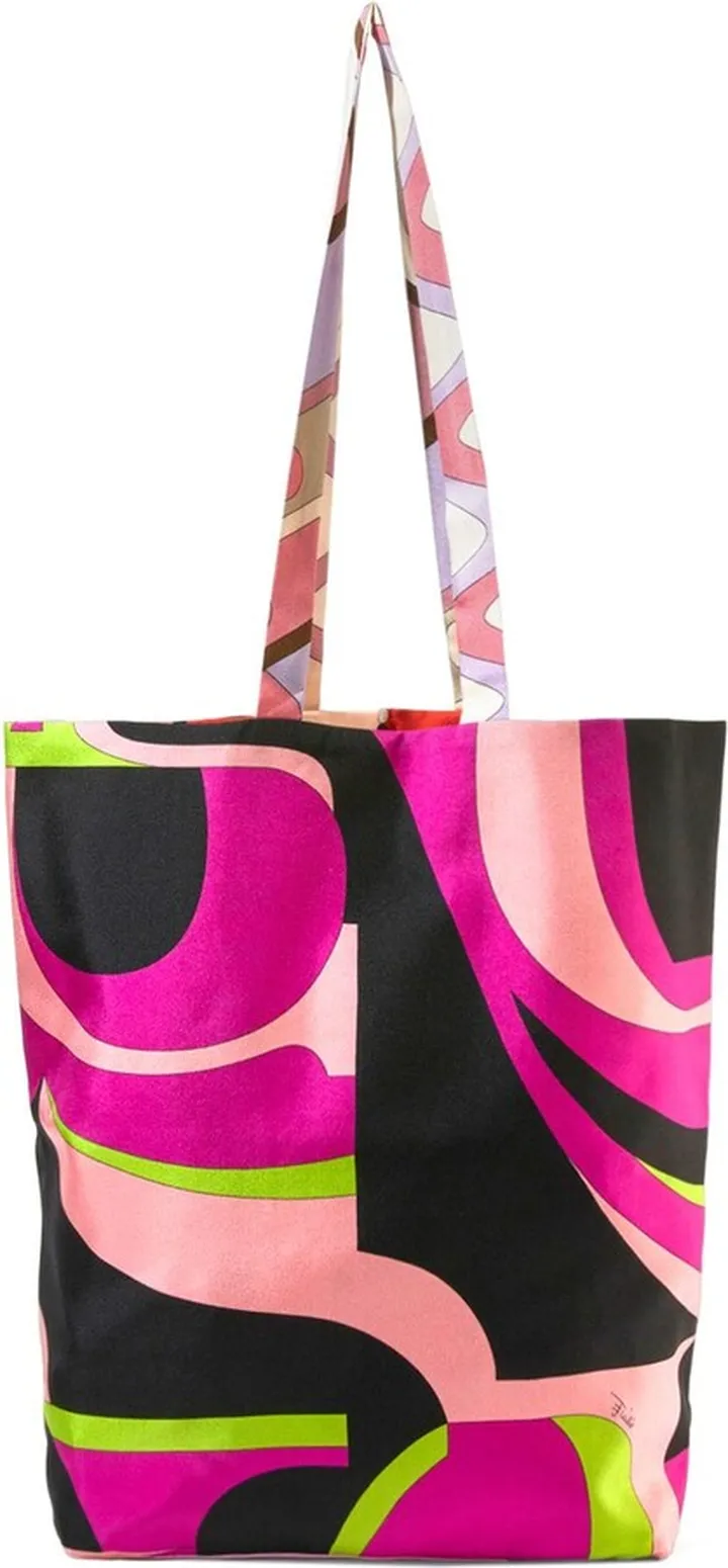 Gallery reversible silk tote bag