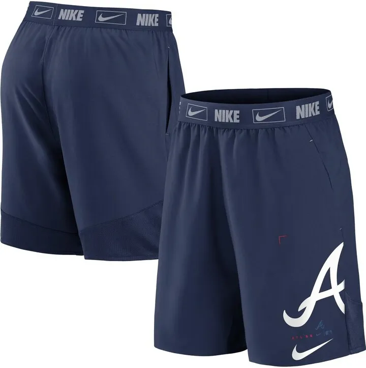 Men's Nike Navy Atlanta Braves Bold Express Performance Shorts