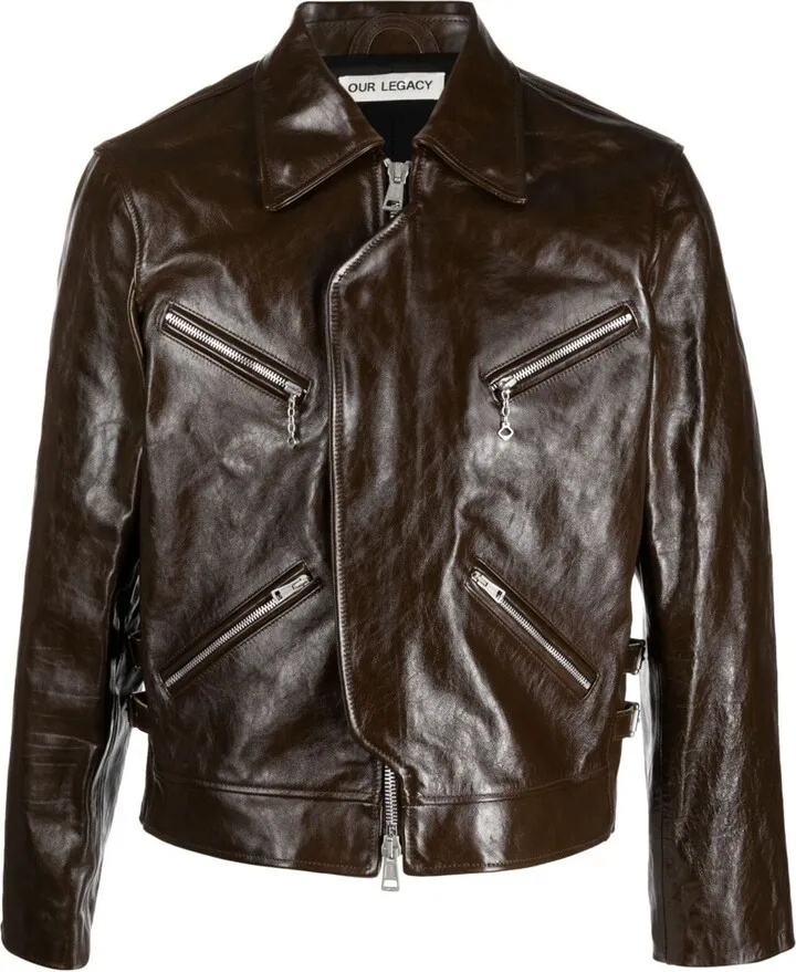 Narrow Leather Jacket