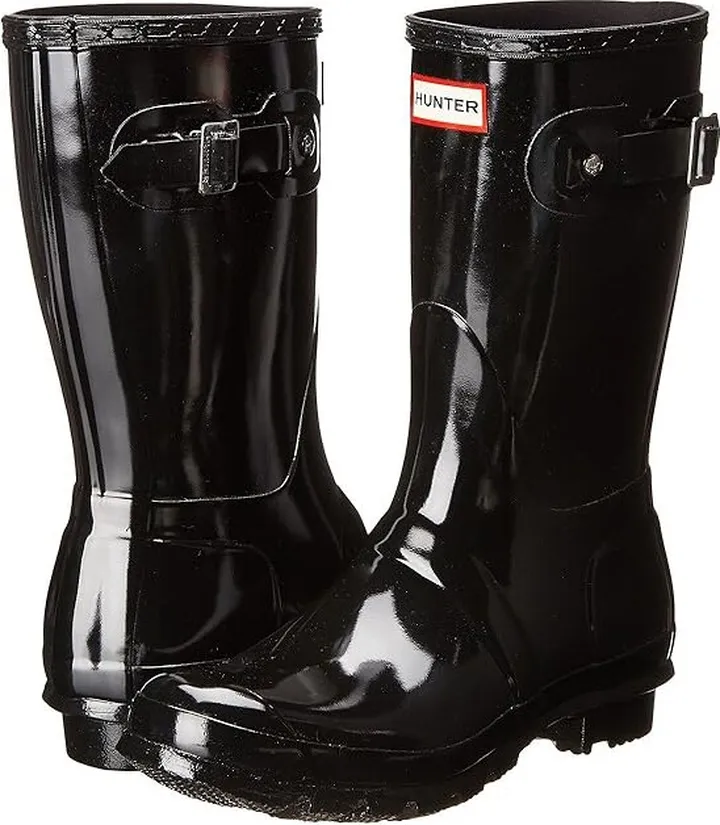 Hunter Original Short Gloss (Black) Women's Rain Boots