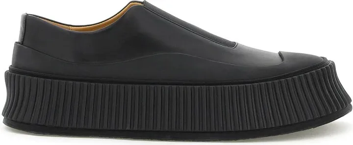 Leather Slip-on Sneakers