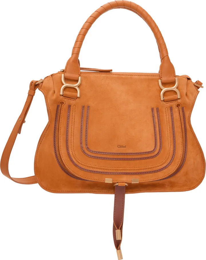 Chloé Orange Medium Marcie Shoulder Bag