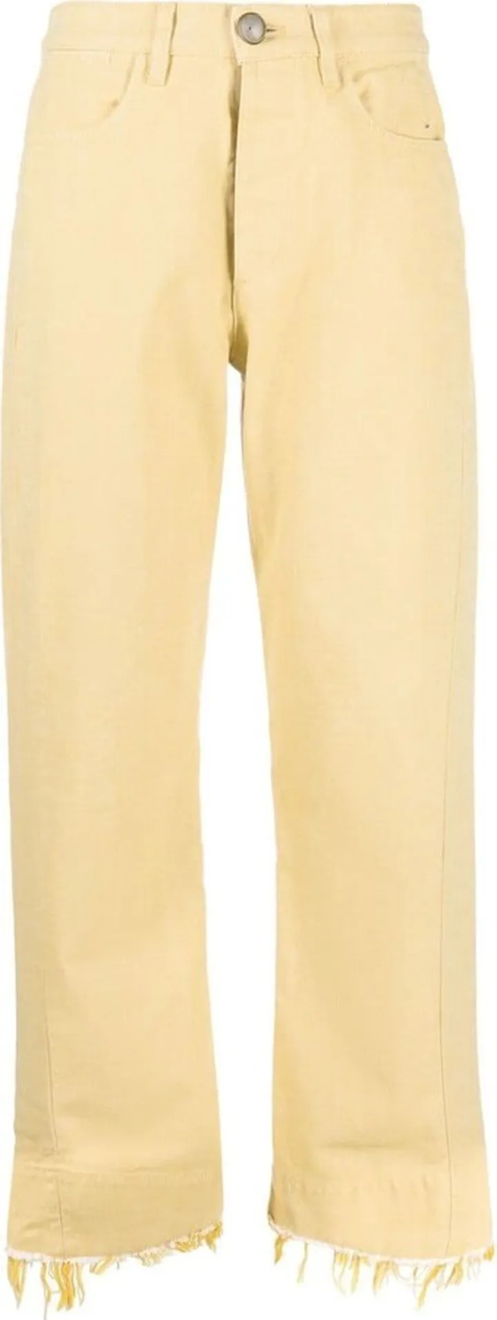High-Waisted Straight-Leg Trousers