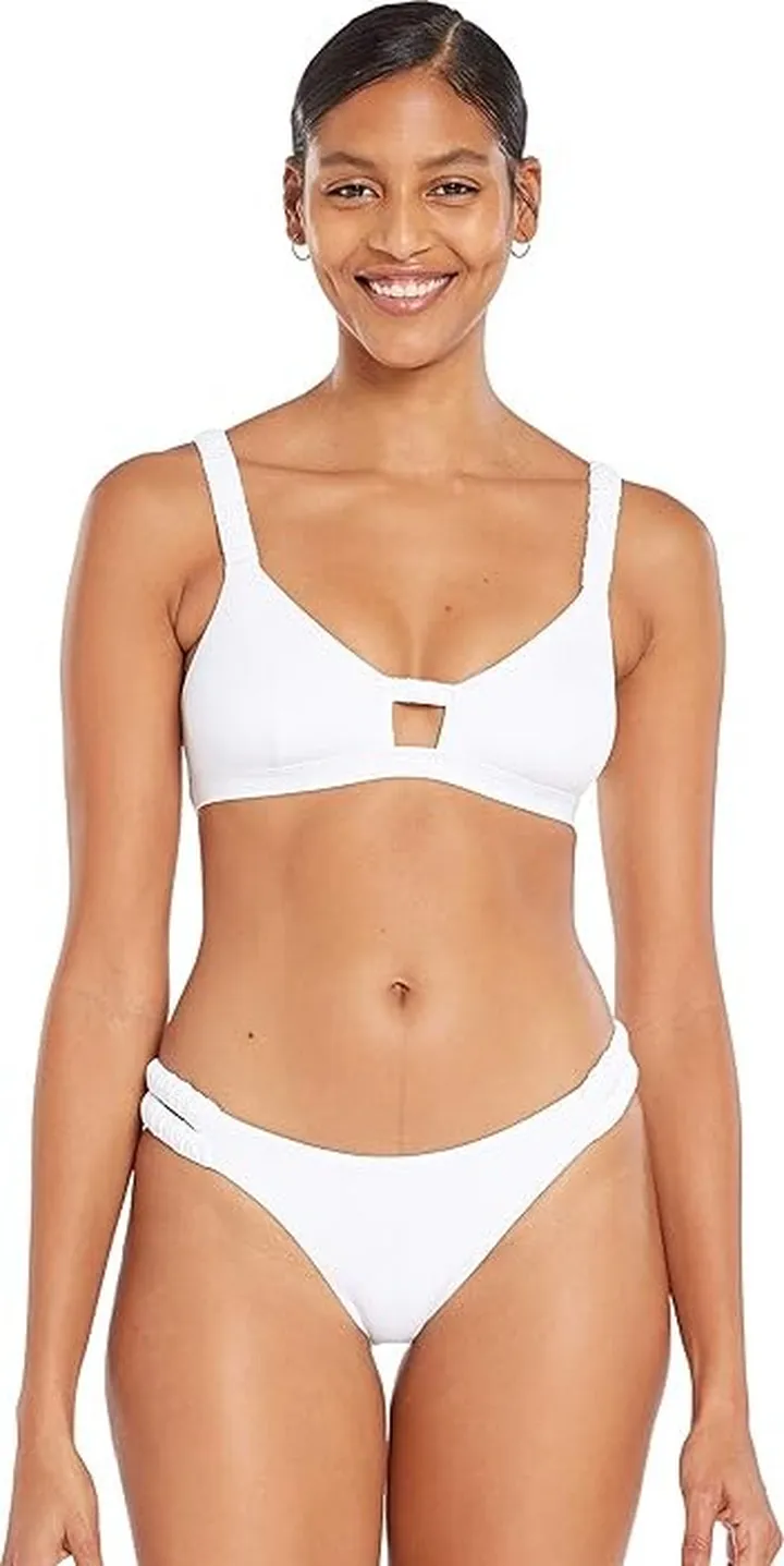 Vitamin A Lennon Bralette (White Ecolux) Women's Swimwear