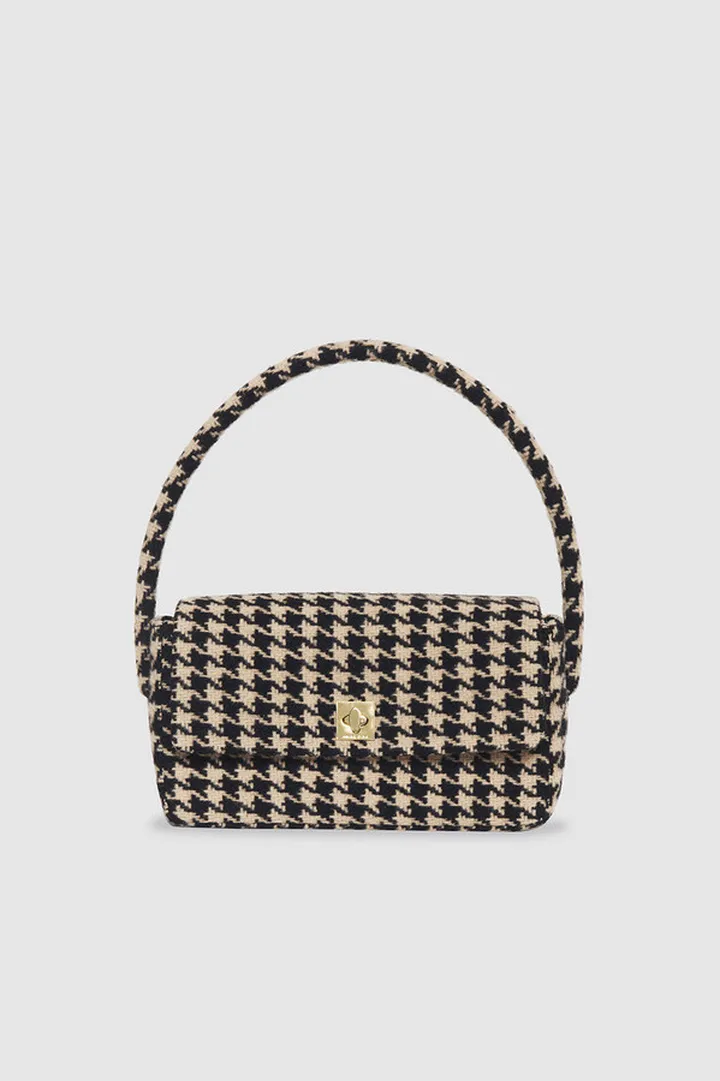 ANINE BING Nico Bag in Houndstooth