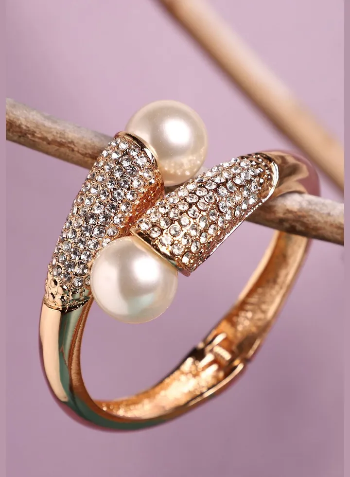 Gold Plated Designer Stone Party Drop Earring For Women