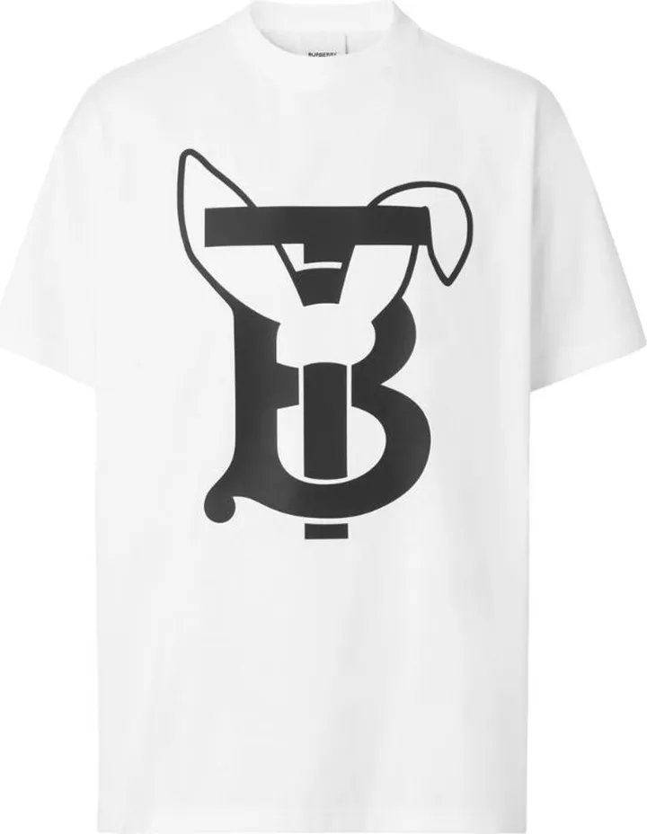 Burberry Rabbit Print Oversized T-Shirt