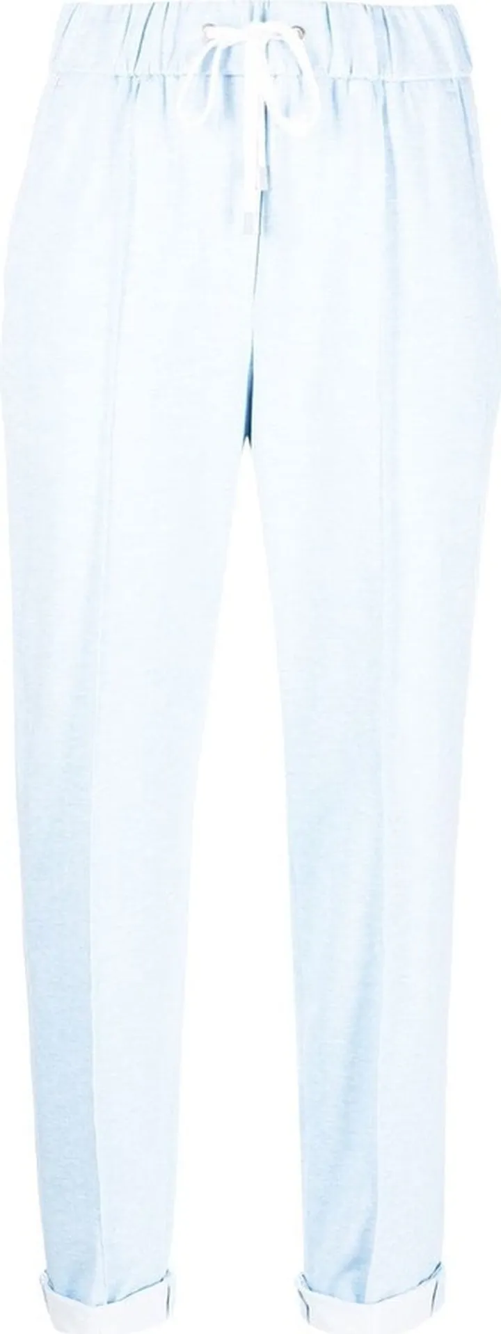 Stretch-Cotton Cropped Trousers