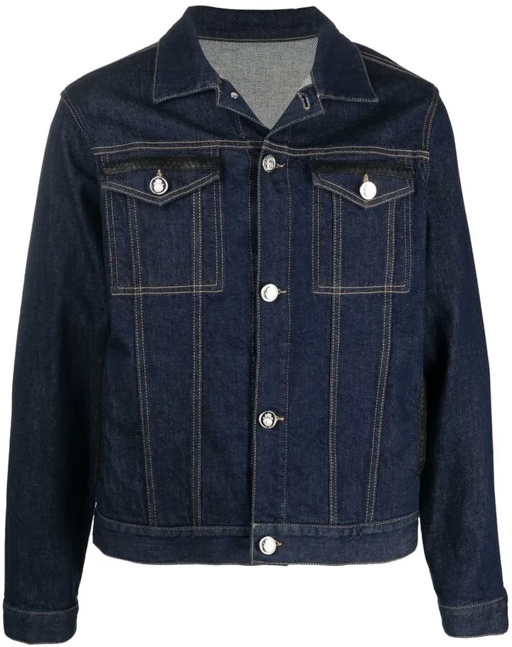 Institutional denim-jacket