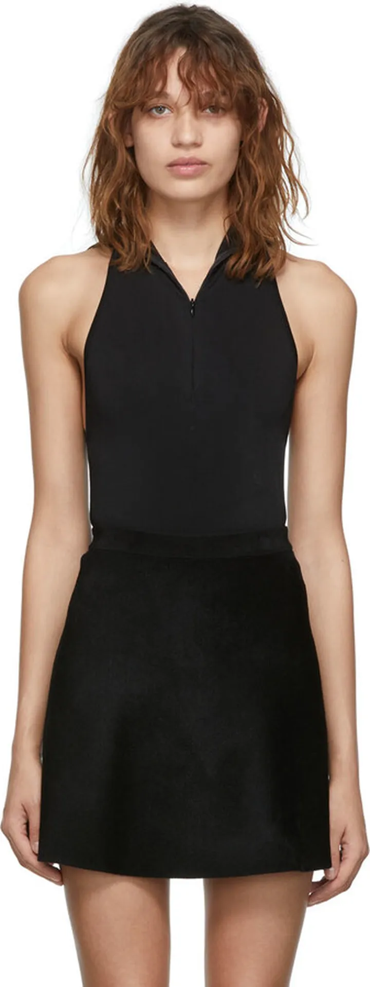 ALAÏA Black High Shine Bodysuit