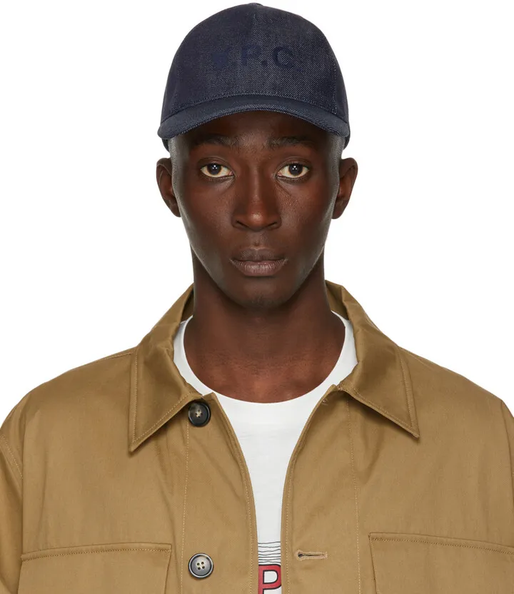 A.P.C. Indigo Denim Eden Cap