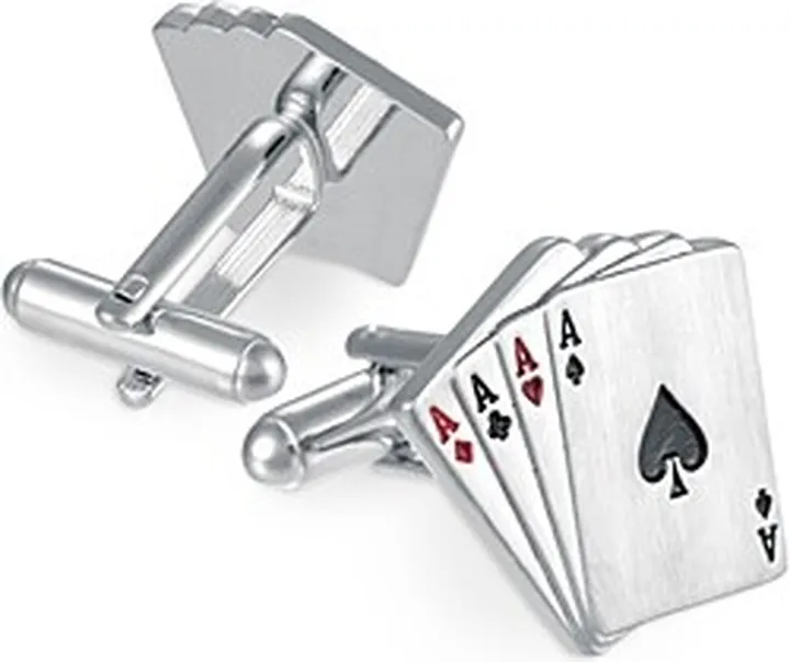 Link Up Playing Card Cufflinks