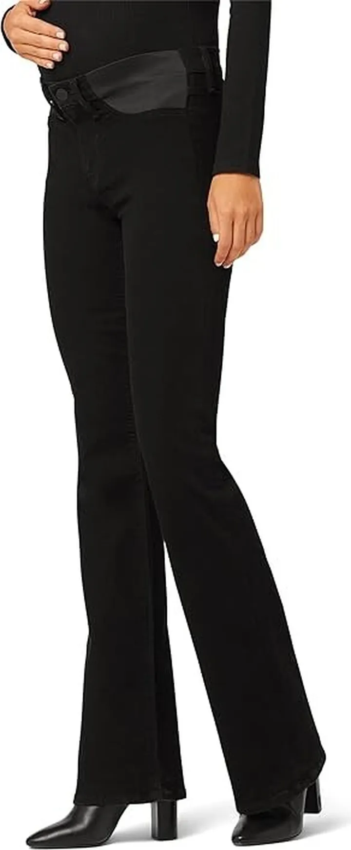 Hudson Jeans Nico Mid-Rise Bootcut Maternity in Black (Black) Women's Jeans