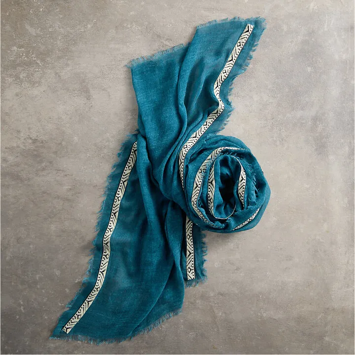 Printed Stripe Scarf
